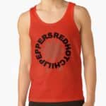 Classic Red Hot Chili Peppers Logo Red Men's Tank Top