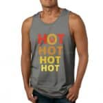 HOT HOT Name Red Hot Chili Peppers Dark Gray Men's Tank Top