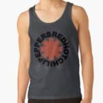 Iconic Red Hot Chili Peppers Logo Dark Gray Men's Tank Top