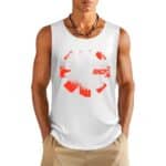 RHCP Red Hot Chili Peppers Logo White Men's Tank Top