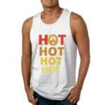 Red Hot Chili Peppers HOT HOT Typography White Men's Tank Top