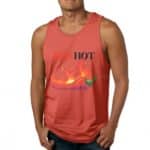 Rock Band Red Hot Chili Pepper Flame Logo Red Men's Tank Top
