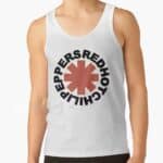 White Red Hot Chili Peppers Classic Logo Men's Tank Top