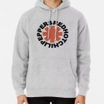 Light Gray Red Hot Chili Peppers Asterisk Logo Men's Hoodie