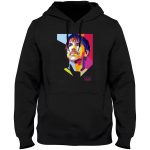 Red Hot Chili Peppers Anthony Kiedis Pop Art Black Hoodie