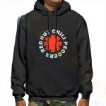 Red Hot Chili Peppers Asterisk Distressed Black Men's Hoodie